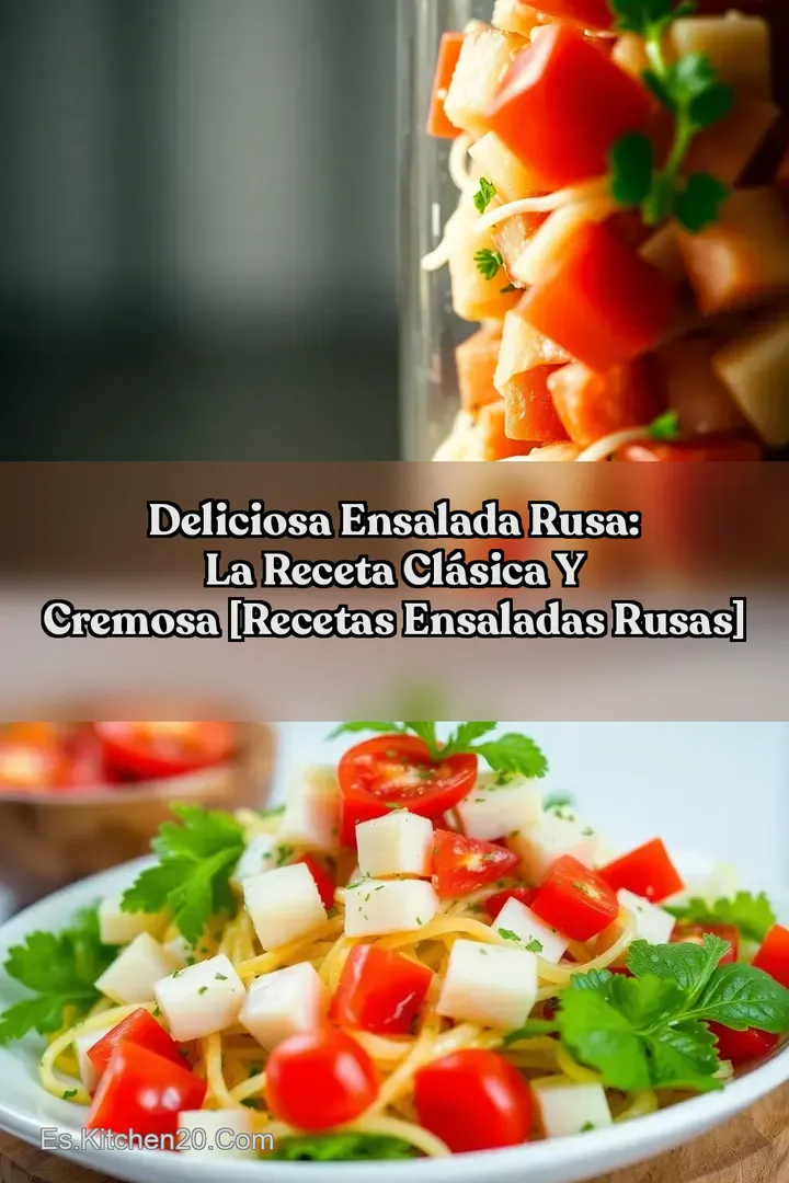 Deliciosa Ensalada Rusa: La Receta Cl&aacute;sica y Cremosa [recetas ensaladas rusas]