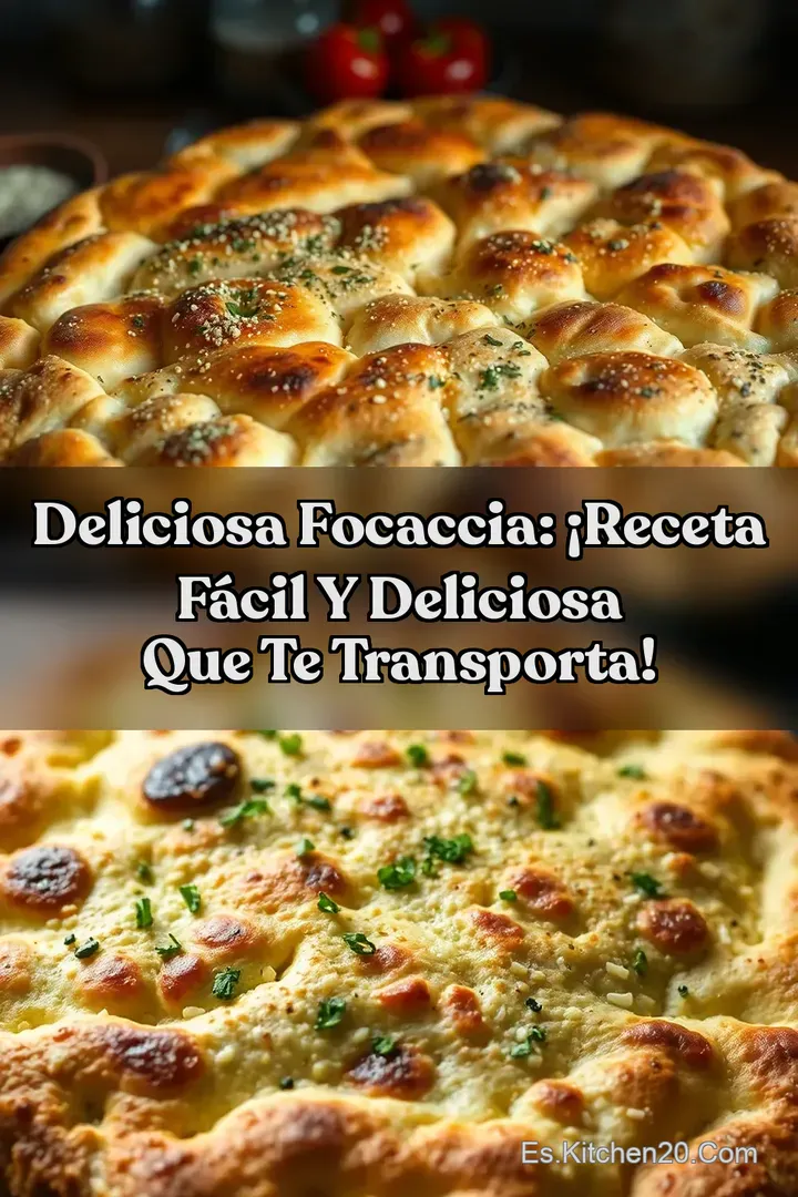 Deliciosa Focaccia: &iexcl;Receta F&aacute;cil y Deliciosa Que Te Transporta!
