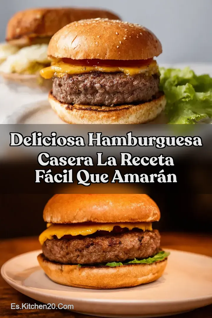 Deliciosa Hamburguesa Casera La Receta F&aacute;cil que Amar&aacute;n