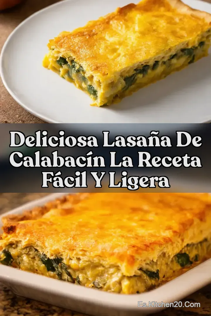 Deliciosa Lasa&ntilde;a De Calabac&iacute;n La Receta F&aacute;cil Y Ligera