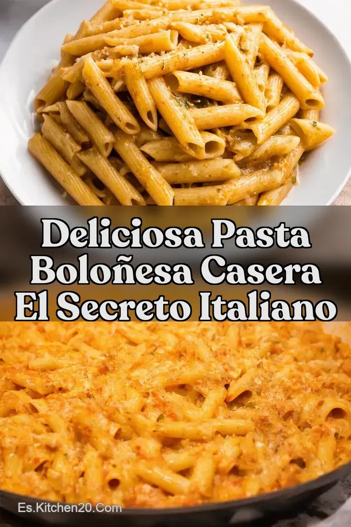 Deliciosa Pasta Bolo&ntilde;esa Casera El Secreto Italiano