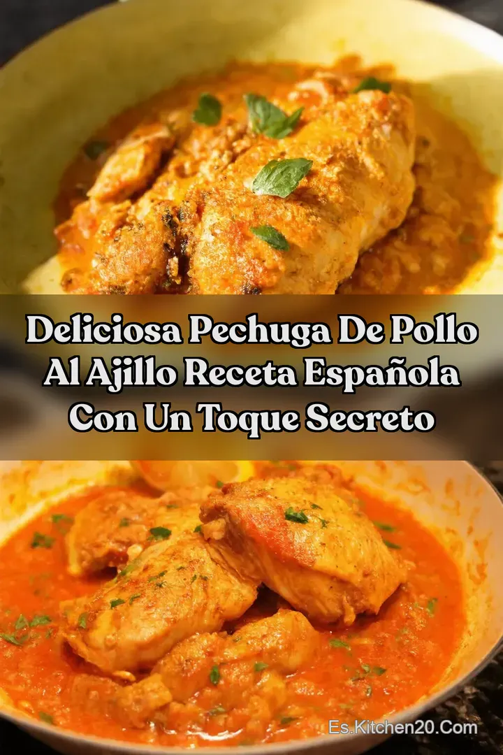 Deliciosa Pechuga de Pollo al Ajillo Receta Espa&ntilde;ola con un Toque Secreto