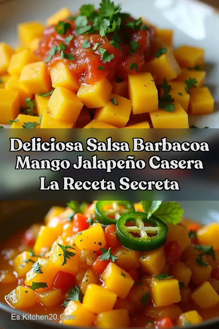Deliciosa Salsa Barbacoa Mango Jalape&ntilde;o Casera La Receta Secreta