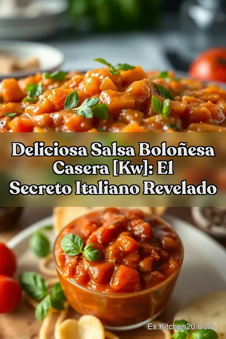 Deliciosa Salsa Bolo&ntilde;esa Casera [kw]: El Secreto Italiano Revelado