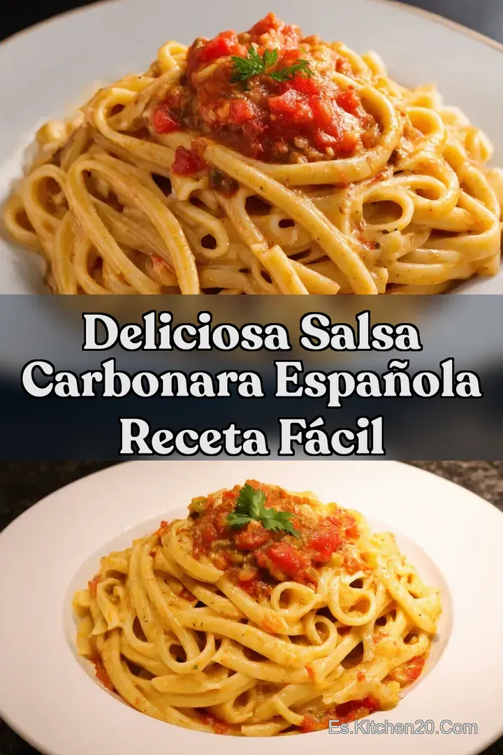 Deliciosa Salsa Carbonara Espa&ntilde;ola Receta F&aacute;cil