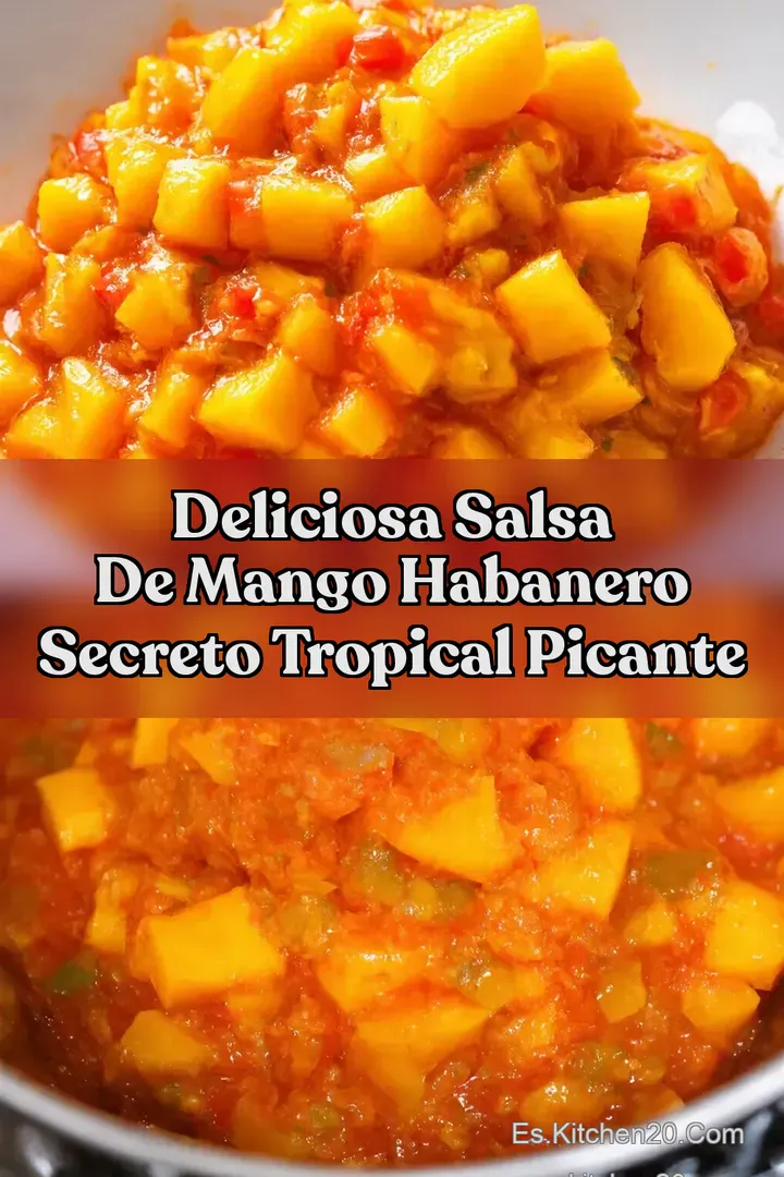 Deliciosa Salsa de Mango Habanero Secreto Tropical picante