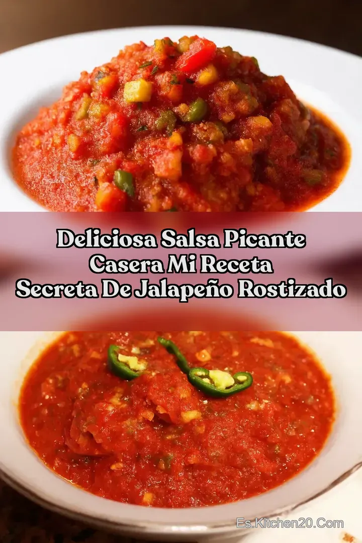 Deliciosa Salsa Picante Casera Mi Receta Secreta de Jalape&ntilde;o Rostizado