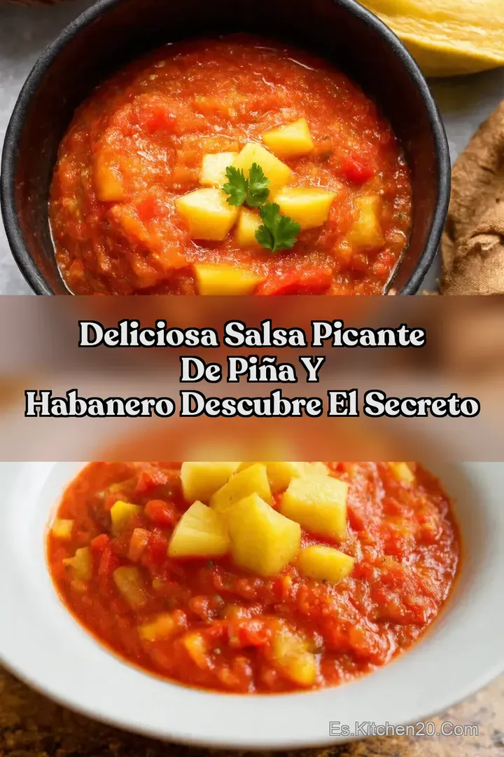 Deliciosa Salsa picante de pi&ntilde;a y habanero Descubre El Secreto