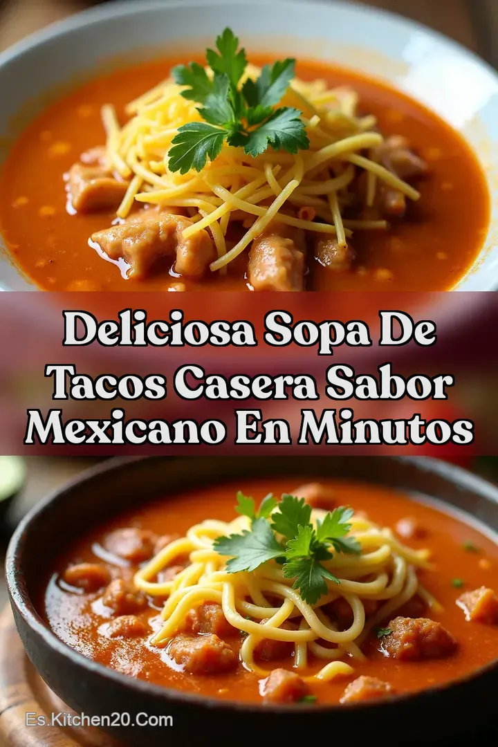 Deliciosa Sopa de Tacos Casera Sabor Mexicano en Minutos