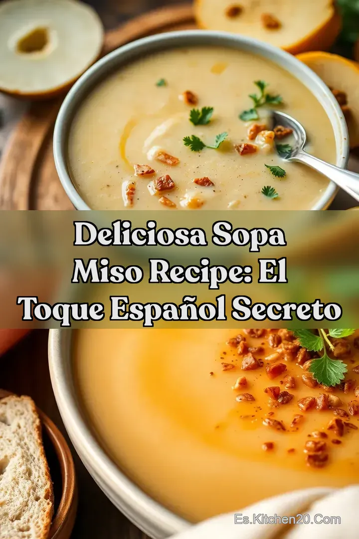 Deliciosa Sopa Miso Recipe: El Toque Espa&ntilde;ol Secreto