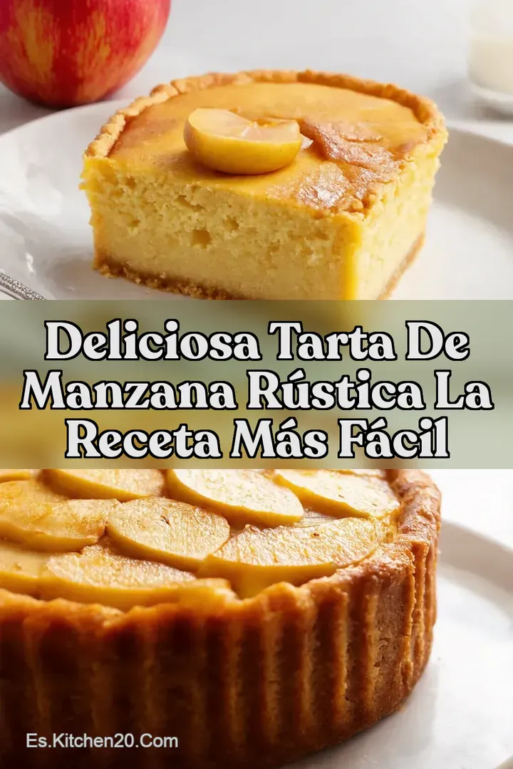 Deliciosa Tarta de Manzana R&uacute;stica La Receta M&aacute;s F&aacute;cil