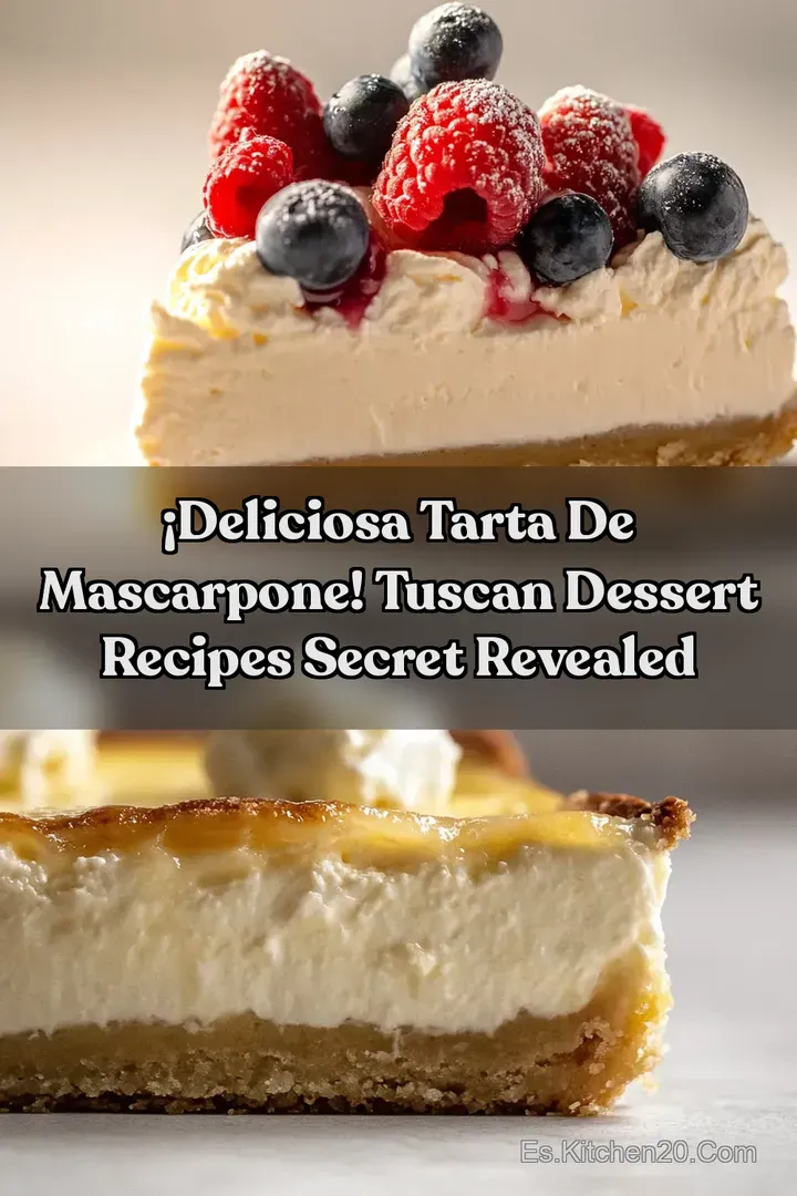 &iexcl;Deliciosa Tarta de Mascarpone! Tuscan Dessert Recipes Secret Revealed