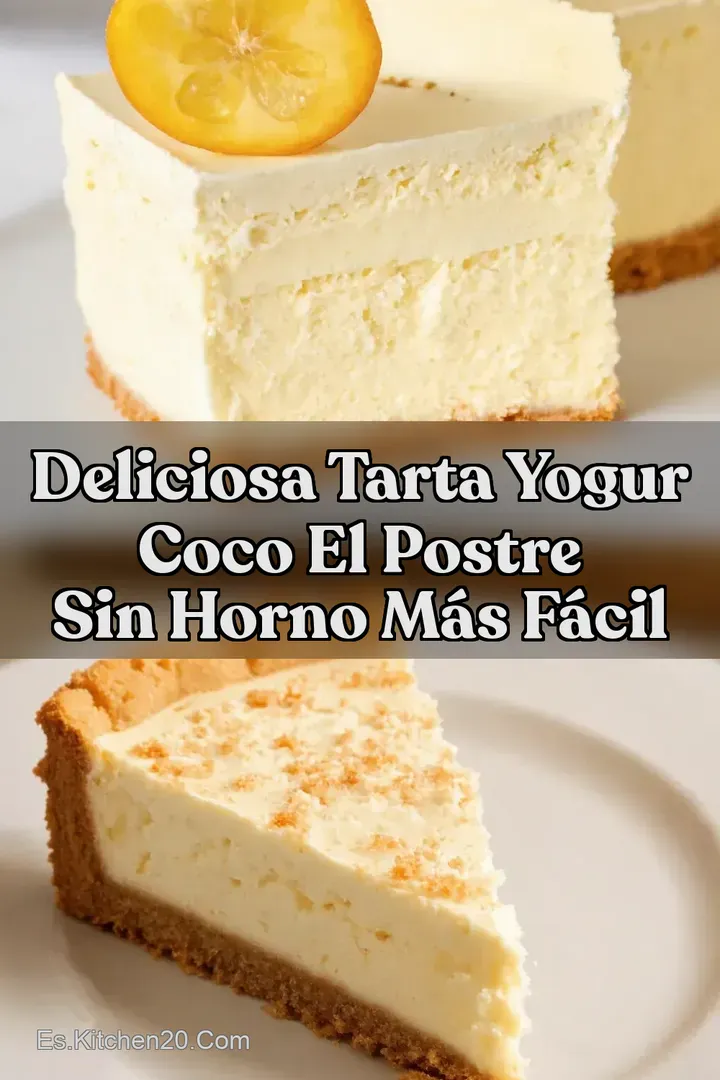 Deliciosa Tarta Yogur Coco El Postre Sin Horno M&aacute;s F&aacute;cil