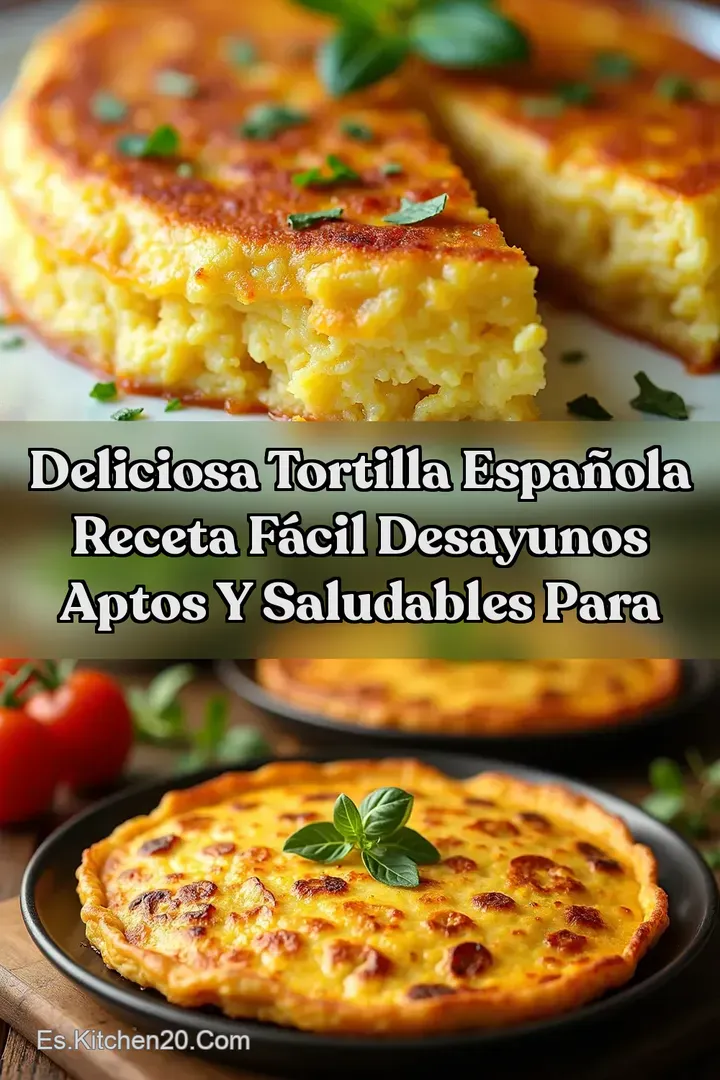 Deliciosa Tortilla Espa&ntilde;ola Receta F&Aacute;CIL Desayunos Aptos Y SALUDABLES para