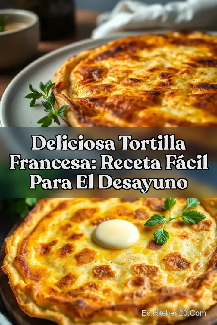 Deliciosa Tortilla Francesa: Receta F&aacute;cil para el Desayuno