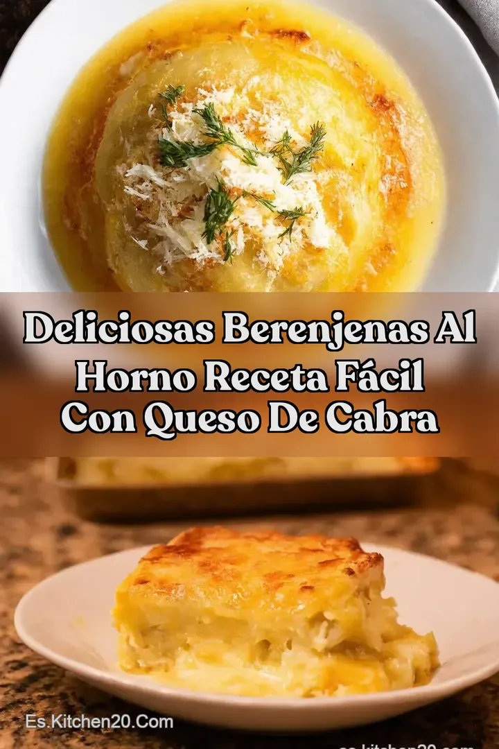 Deliciosas Berenjenas al Horno Receta F&aacute;cil con Queso de Cabra