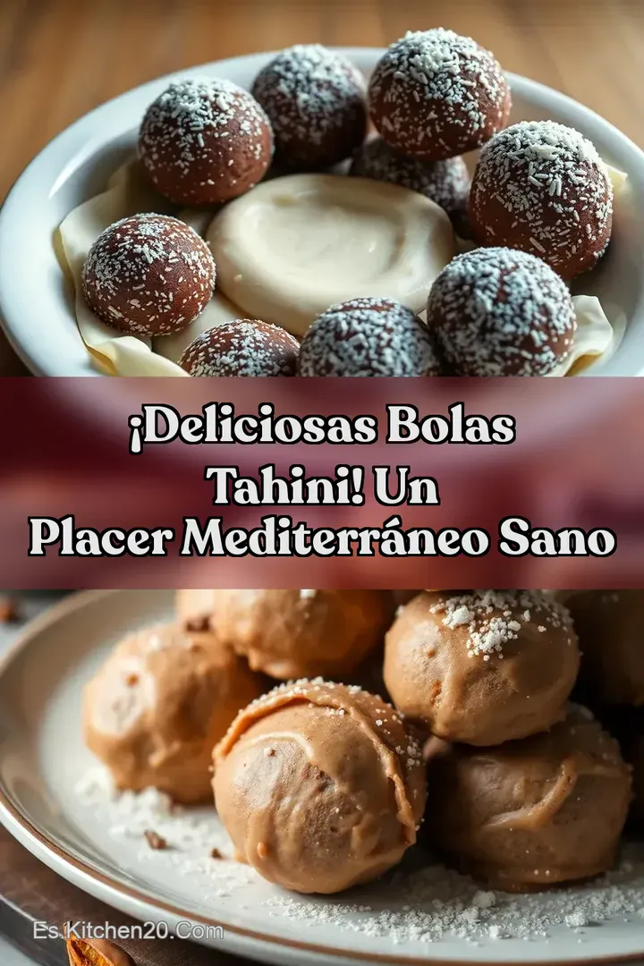 &iexcl;Deliciosas Bolas Tahini! Un Placer Mediterr&aacute;neo Sano