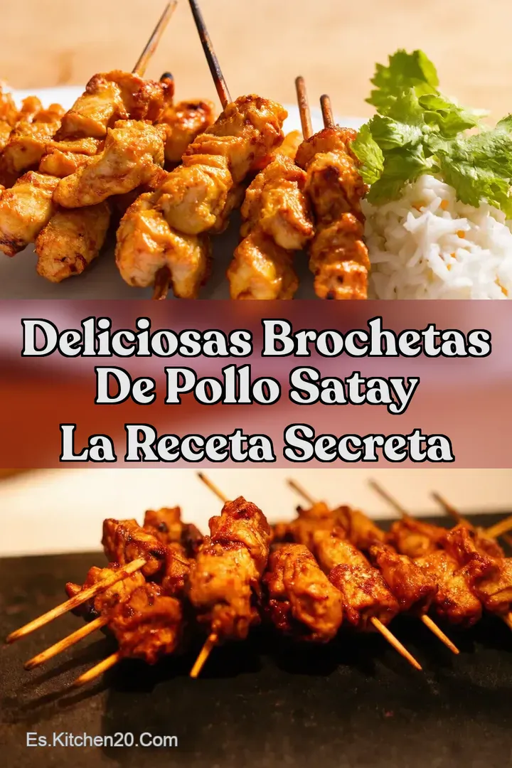 Deliciosas Brochetas de Pollo Satay La Receta Secreta