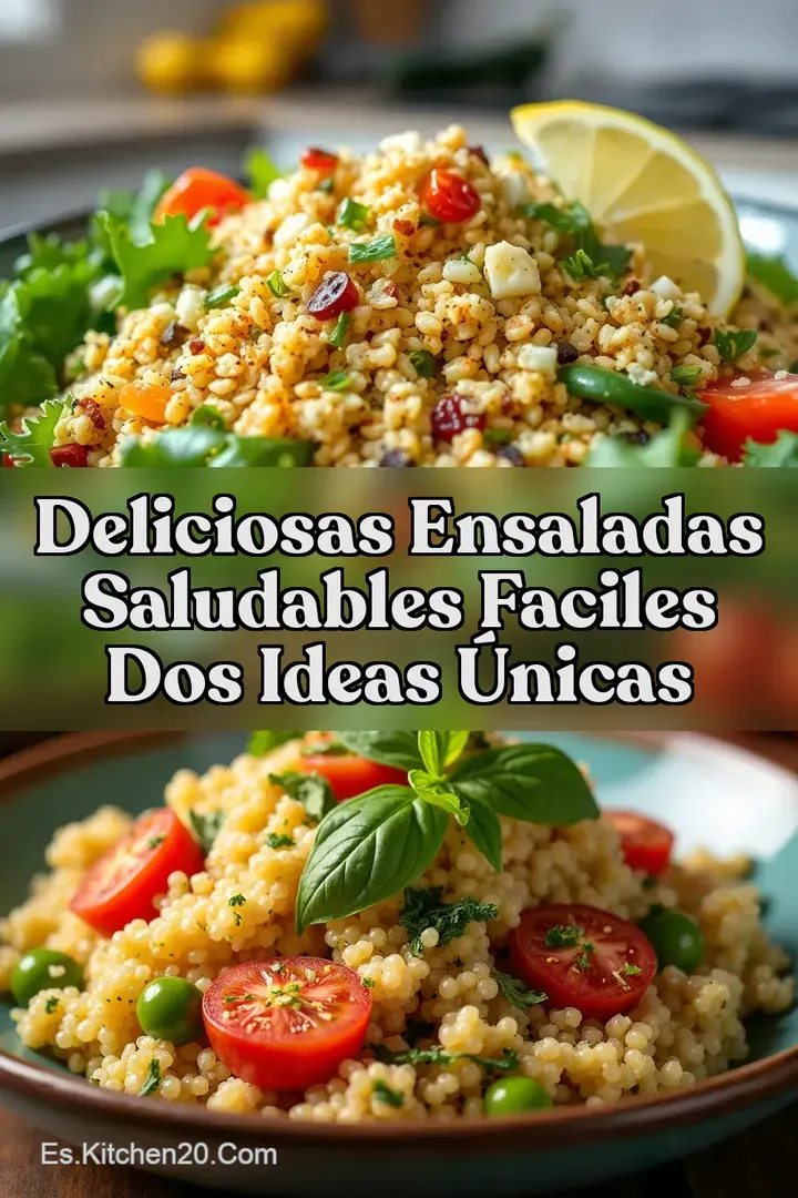 Deliciosas Ensaladas Saludables Faciles Dos Ideas &Uacute;nicas