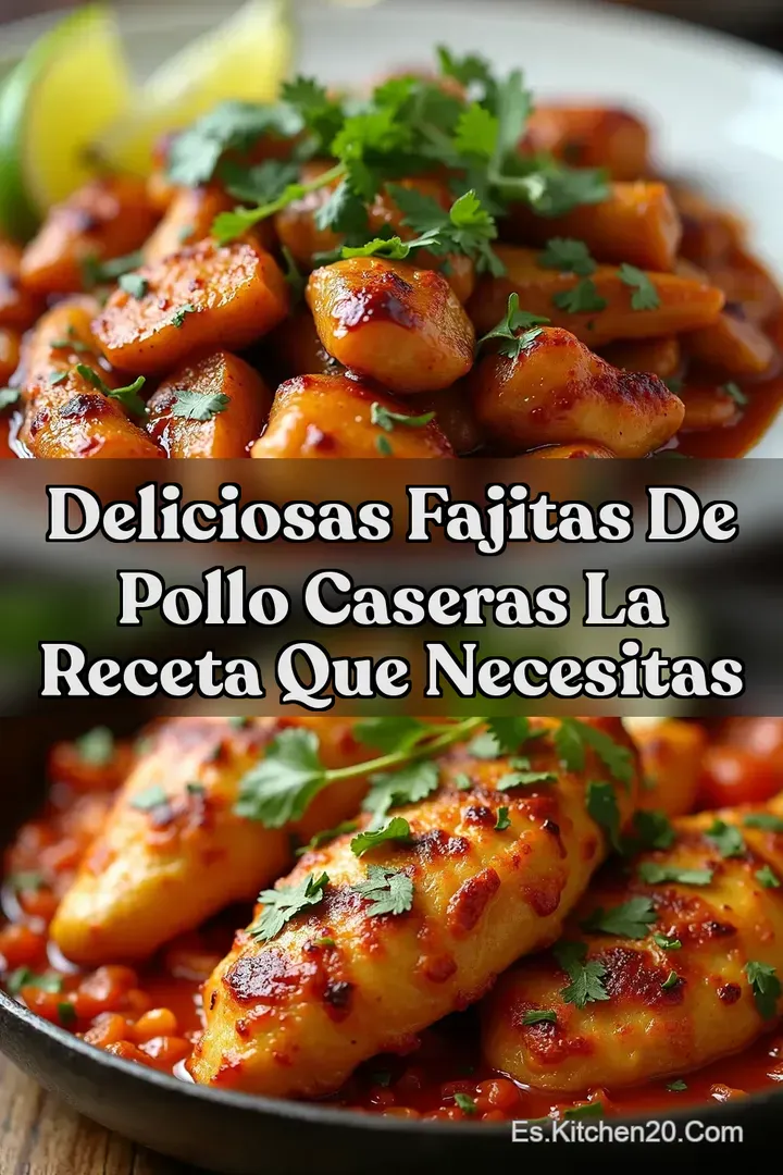 Deliciosas Fajitas de Pollo Caseras La Receta Que Necesitas