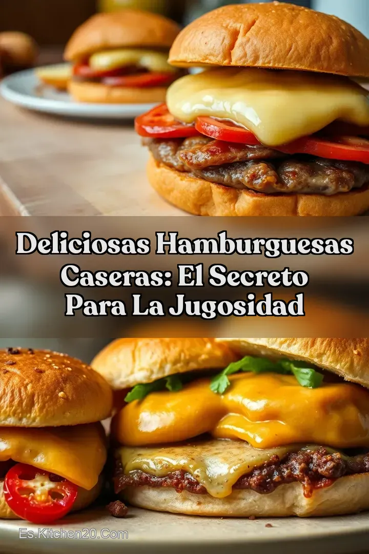 Deliciosas Hamburguesas Caseras: El Secreto para la Jugosidad