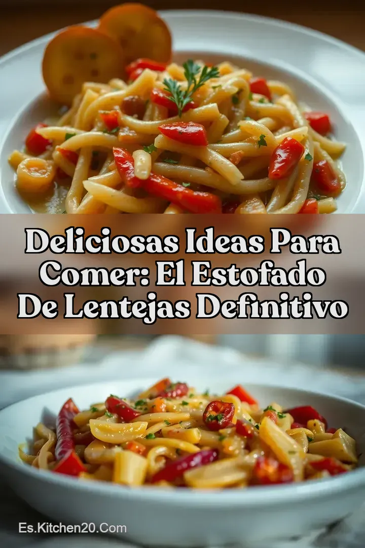 Deliciosas Ideas Para Comer: El Estofado de Lentejas Definitivo