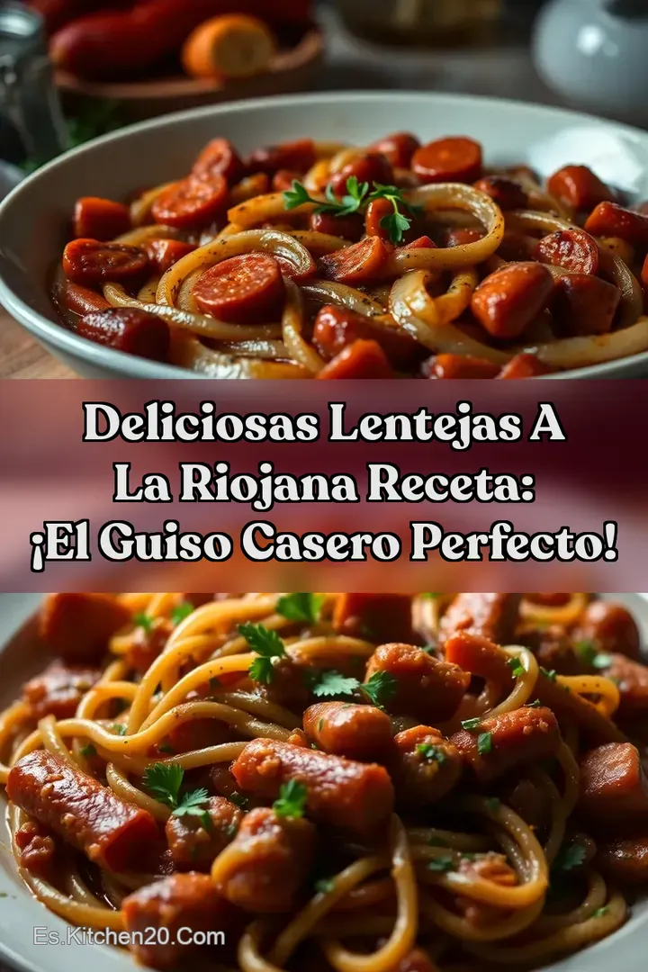 Deliciosas Lentejas a la Riojana Receta: &iexcl;El Guiso Casero Perfecto!