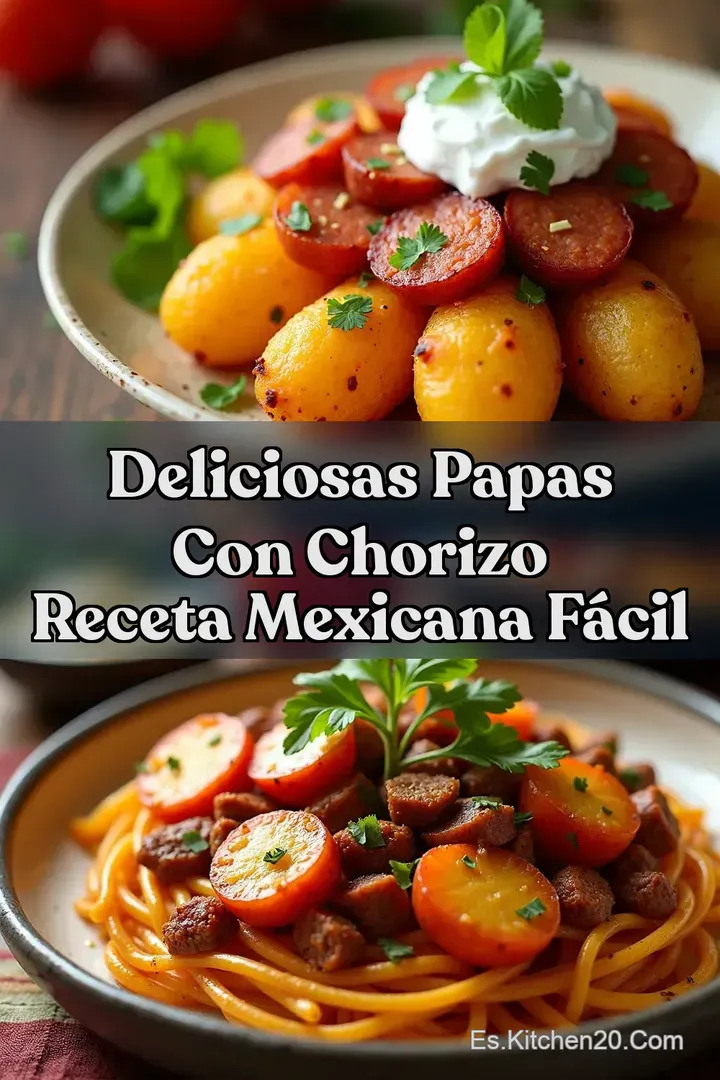 Deliciosas Papas con Chorizo Receta Mexicana F&aacute;cil