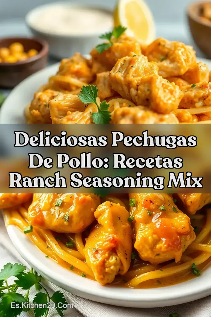 Deliciosas Pechugas de Pollo: Recetas Ranch Seasoning Mix