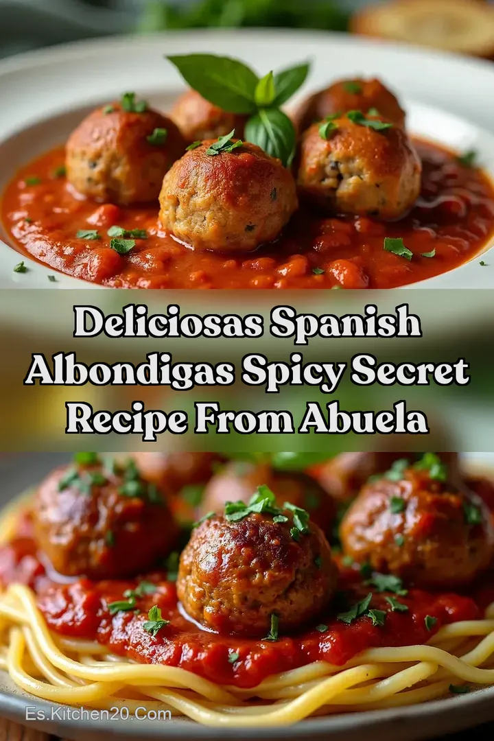 Deliciosas Spanish Albondigas Spicy Secret Recipe From Abuela