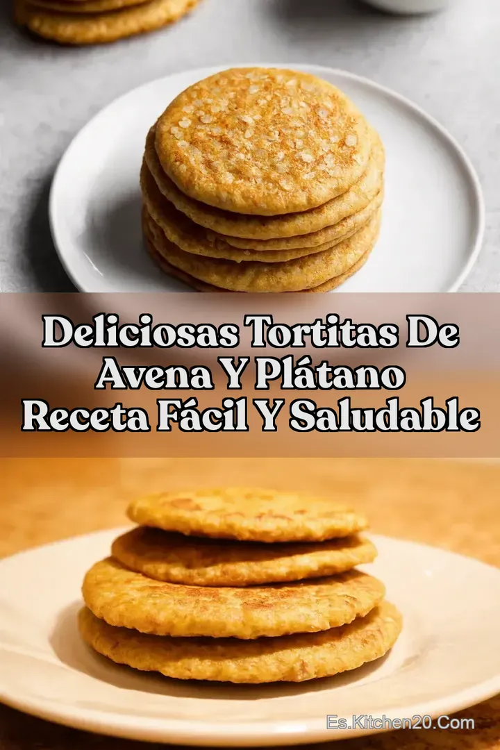 Deliciosas Tortitas de Avena y Pl&aacute;tano Receta F&aacute;cil y Saludable