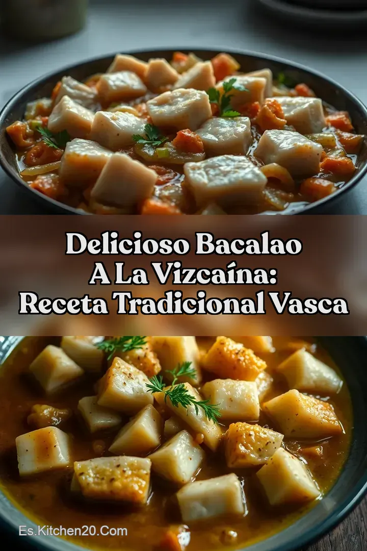 Delicioso Bacalao a la Vizca&iacute;na: Receta Tradicional Vasca