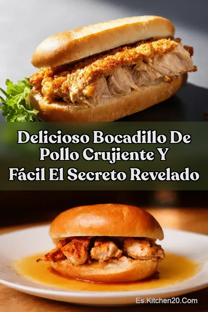 Delicioso Bocadillo de Pollo Crujiente y F&aacute;cil El Secreto Revelado