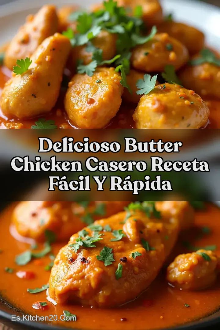 Delicioso Butter Chicken Casero Receta F&aacute;cil y R&aacute;pida
