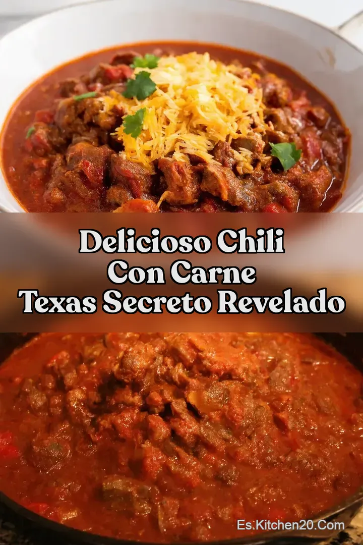 Delicioso Chili con carne Texas Secreto Revelado