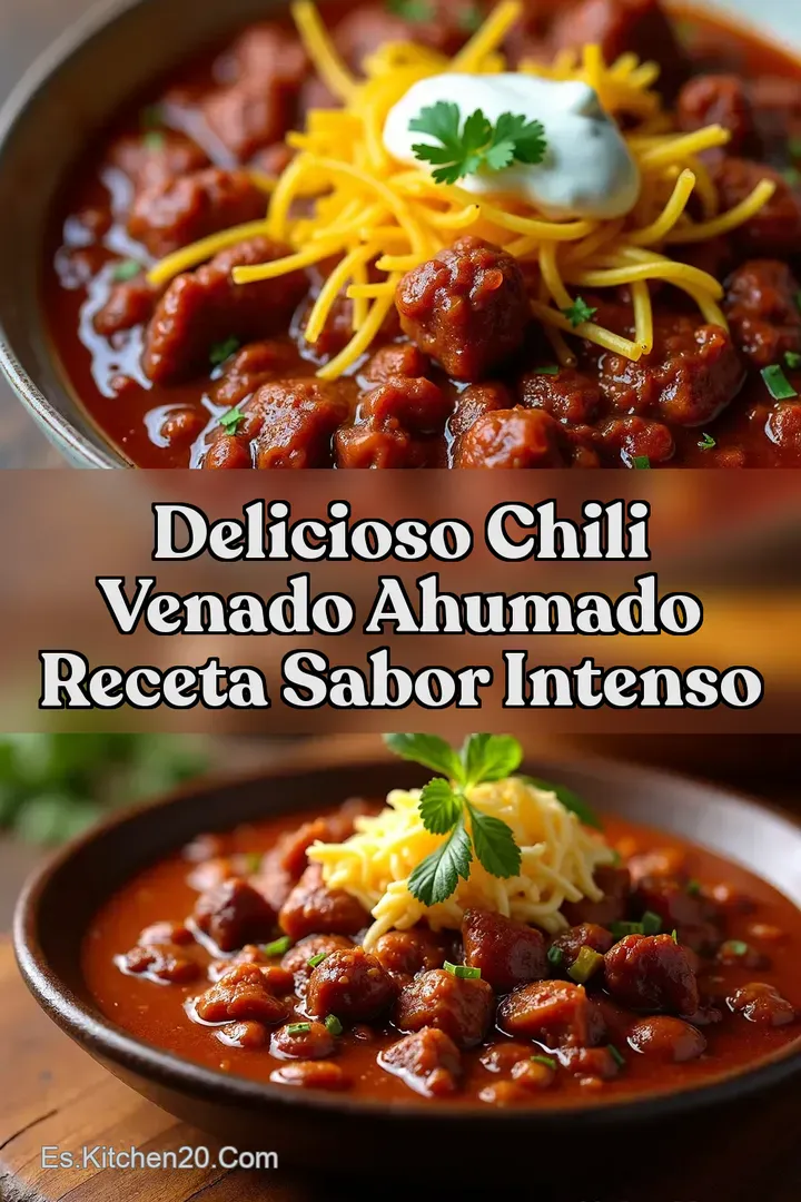 Delicioso Chili Venado Ahumado Receta Sabor Intenso