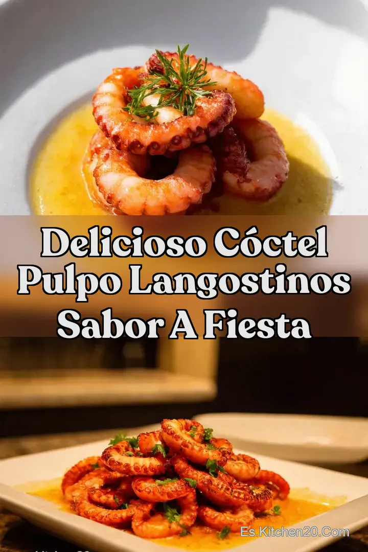 Delicioso C&oacute;ctel Pulpo Langostinos Sabor a Fiesta