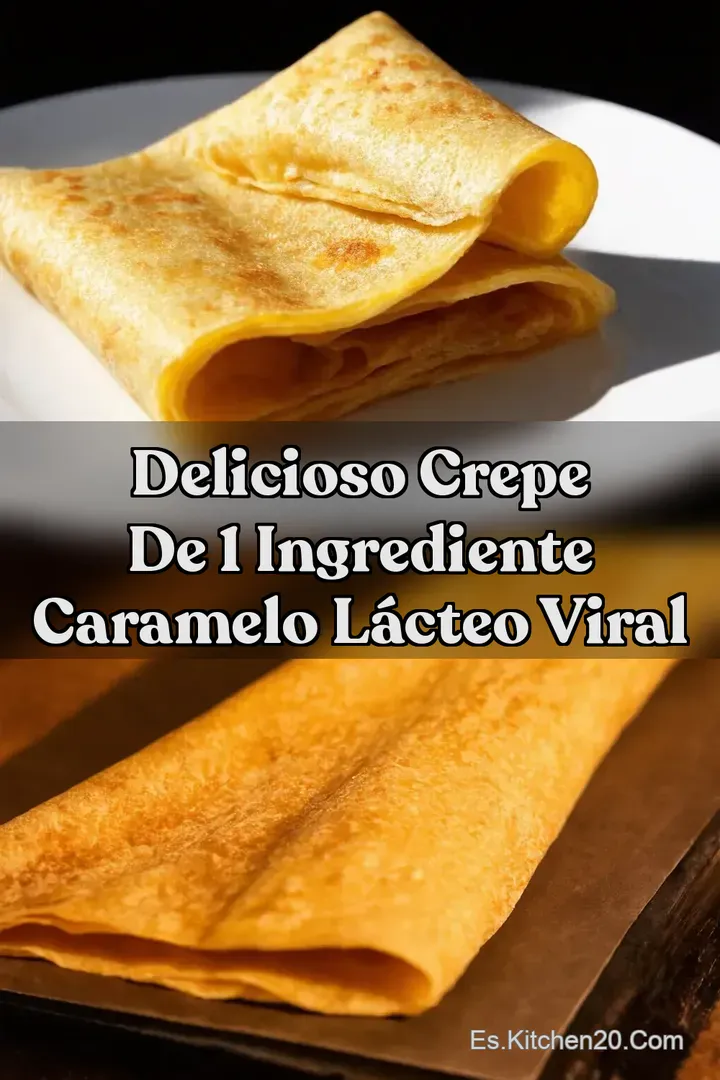 Delicioso Crepe de 1 Ingrediente Caramelo L&aacute;cteo Viral