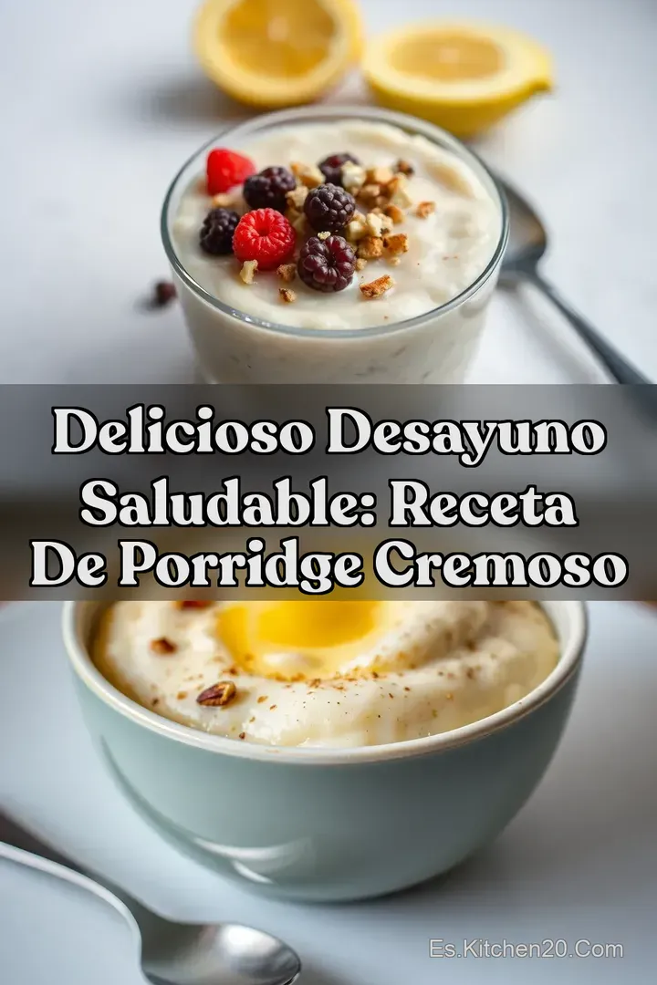 Delicioso Desayuno Saludable: Receta de Porridge Cremoso