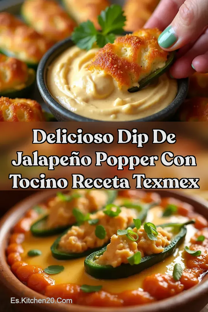 Delicioso Dip de Jalape&ntilde;o Popper con Tocino Receta TexMex