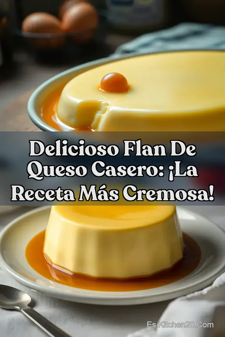 Delicioso Flan de Queso Casero: &iexcl;La Receta M&aacute;s Cremosa!