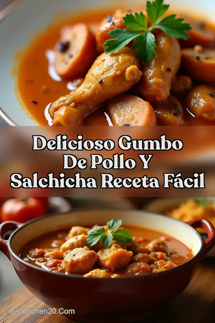 Delicioso Gumbo de Pollo y Salchicha Receta F&aacute;cil