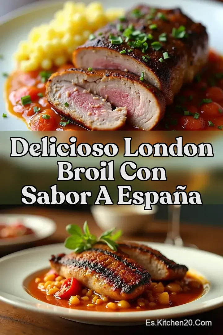 Delicioso London Broil con Sabor a Espa&ntilde;a