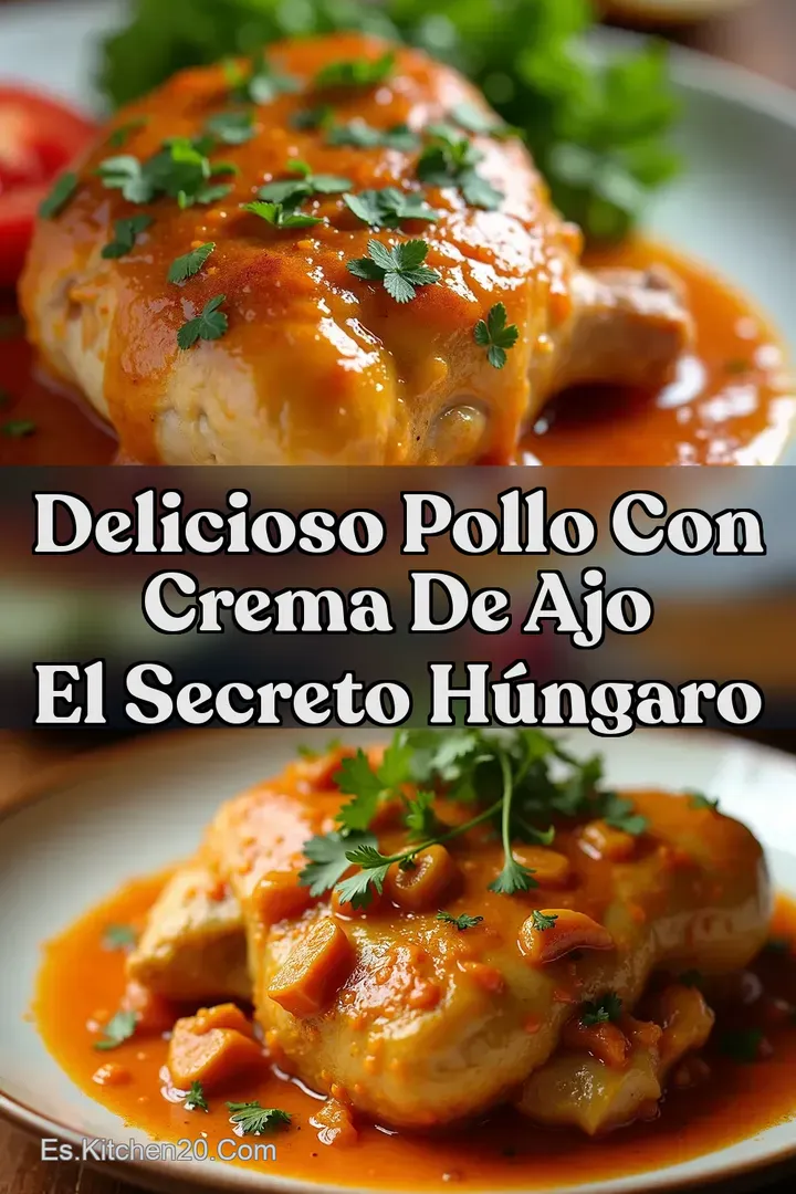 Delicioso Pollo con Crema de Ajo El Secreto H&uacute;ngaro