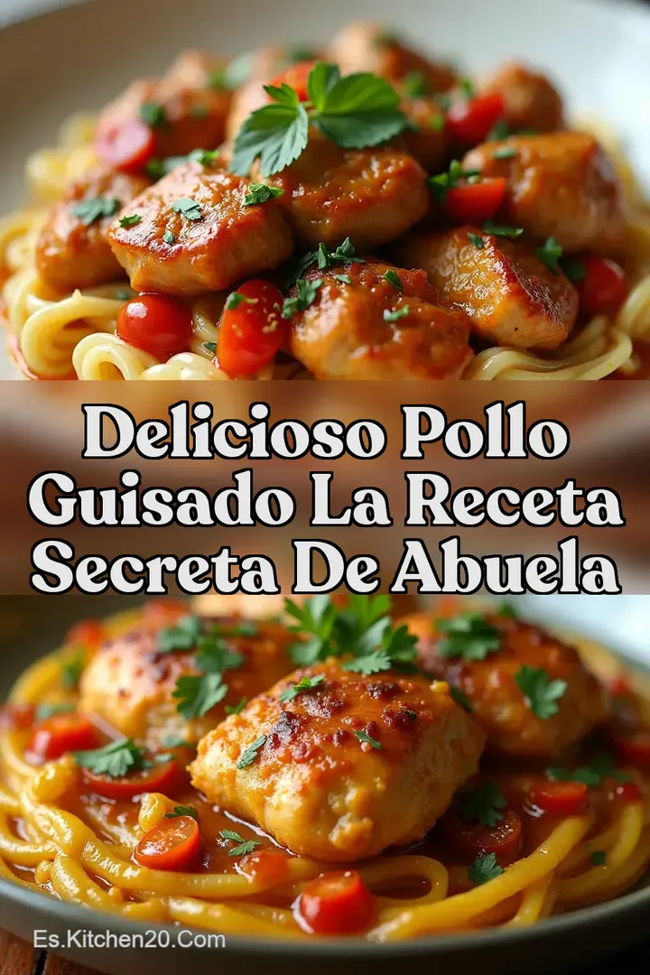 Delicioso Pollo Guisado La Receta Secreta de Abuela