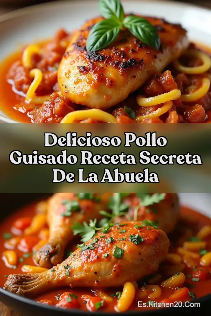 Delicioso Pollo Guisado Receta Secreta de la Abuela