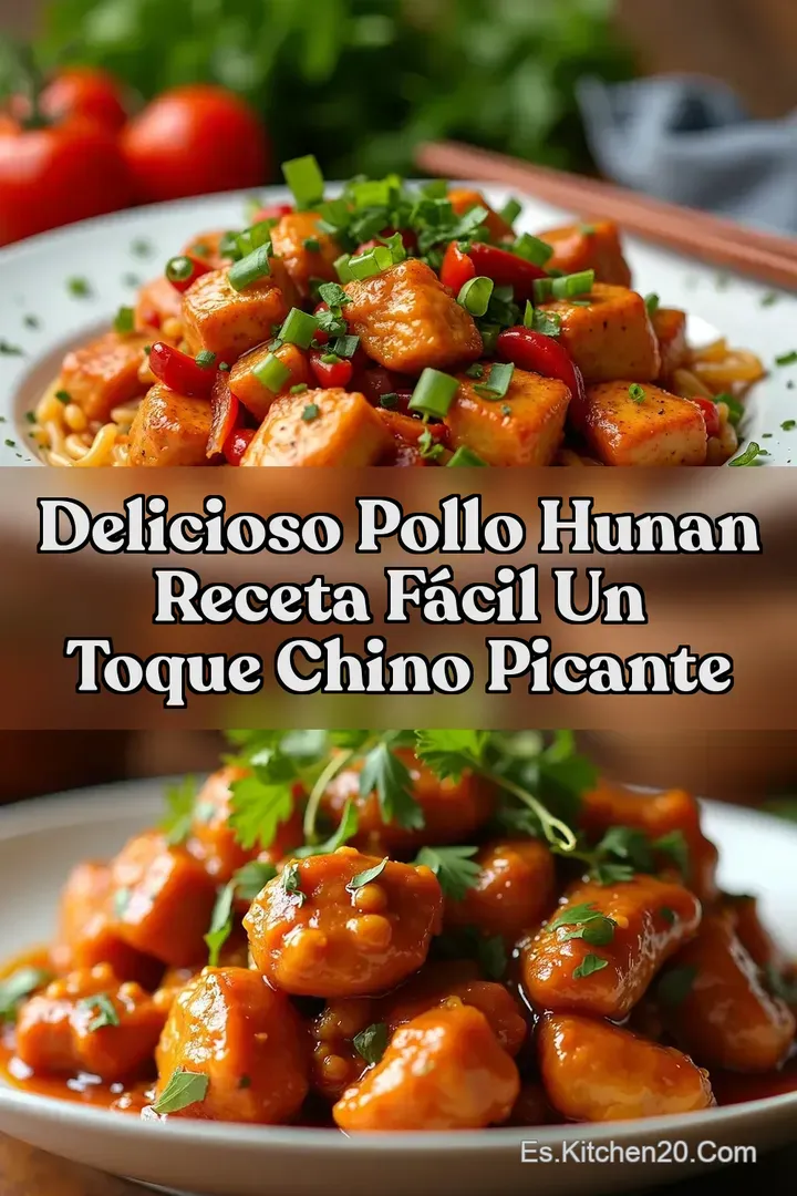 Delicioso Pollo Hunan Receta F&aacute;cil Un Toque Chino Picante