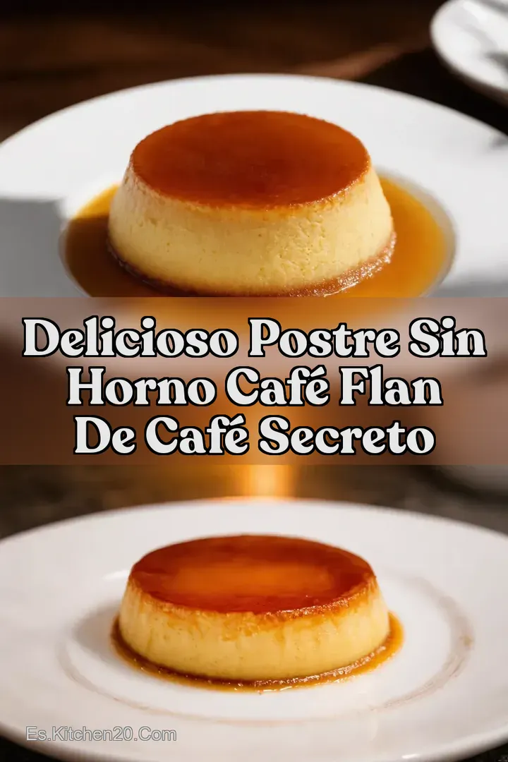 Delicioso Postre Sin Horno Caf&eacute; Flan de Caf&eacute; Secreto