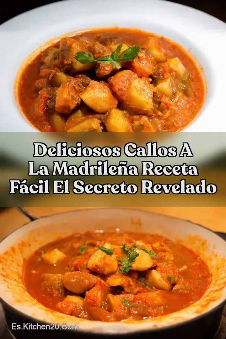 Deliciosos callos a la madrile&ntilde;a receta f&aacute;cil El Secreto Revelado