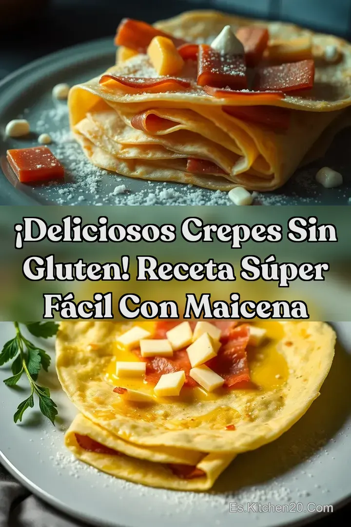 &iexcl;Deliciosos Crepes Sin Gluten! Receta S&uacute;per F&aacute;cil con Maicena